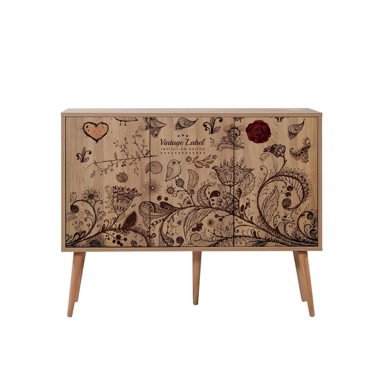 Consolă MEGA-121 Console 8, Stejar Sonoma, 90x60x120 cm