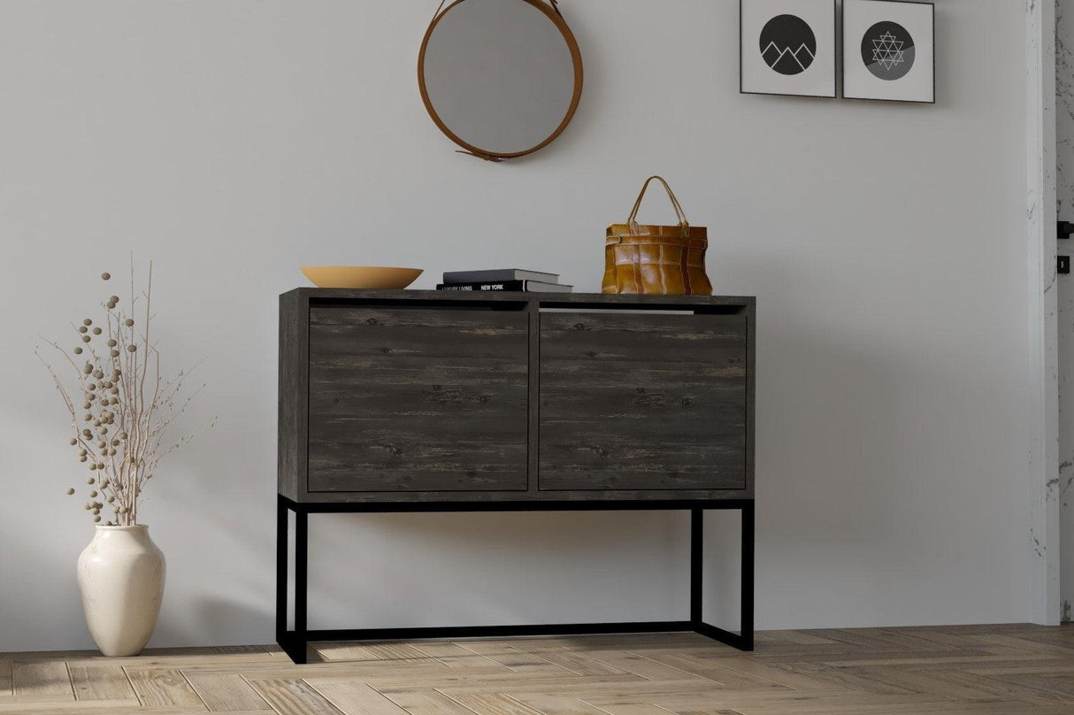 Consolă Room, Gri, 90x70x34 cm