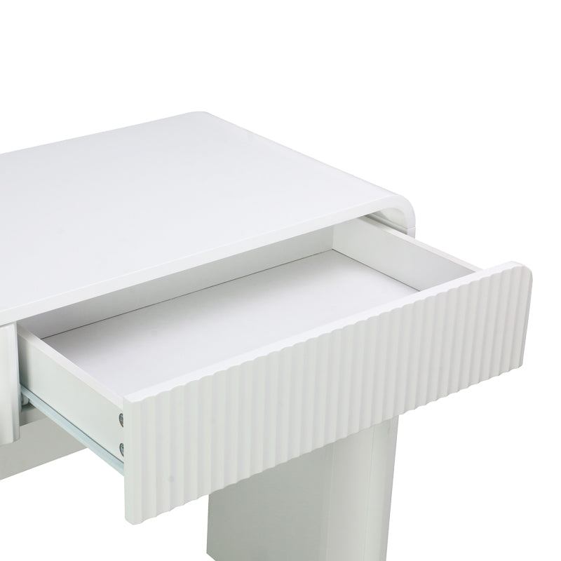 Consola Zaplen din MDF, Alb, 110x38x75 cm
