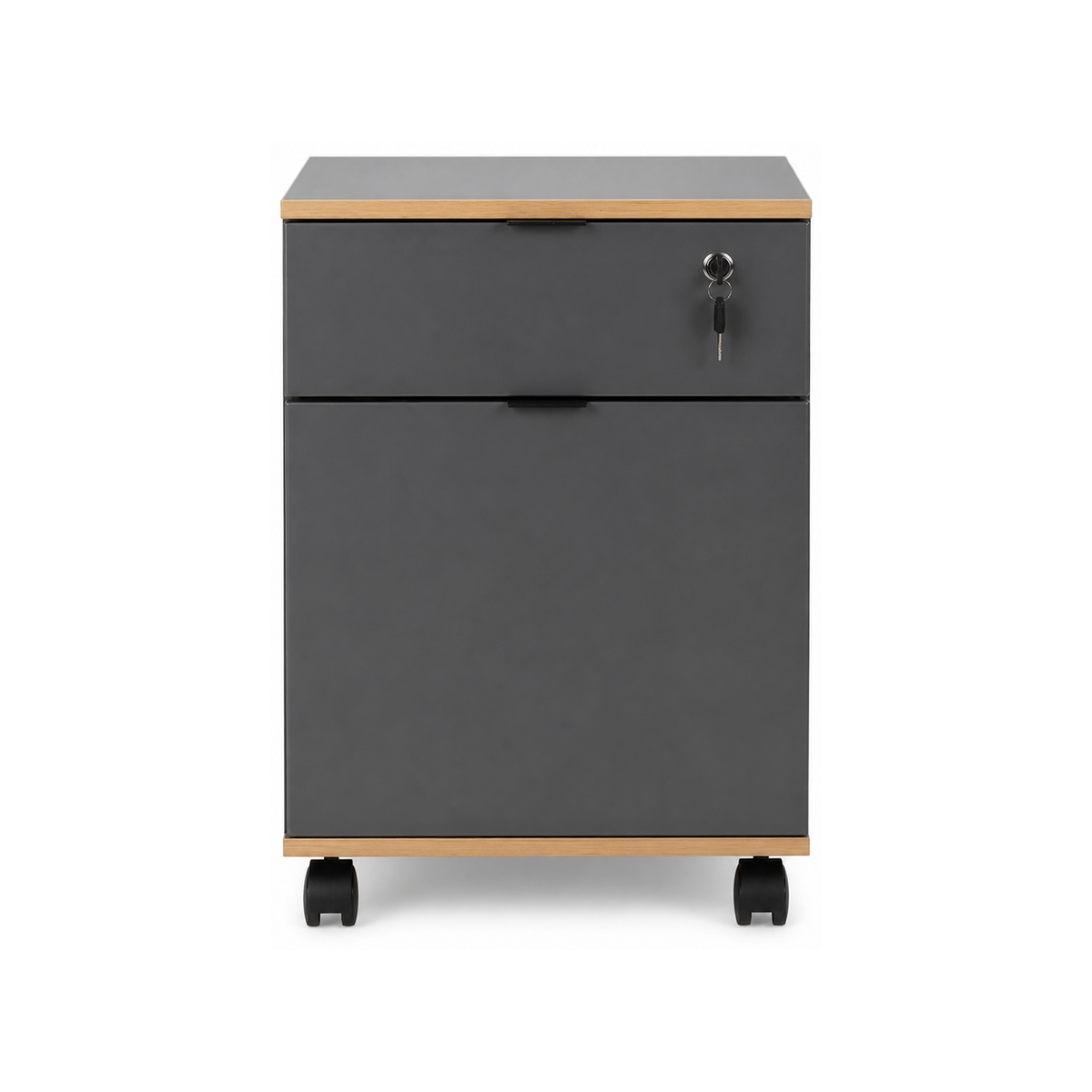 Corp Mobil Adore Rio Rollbox Office, usa, sertar cu cheie, 41x61x45 cm - Antracit