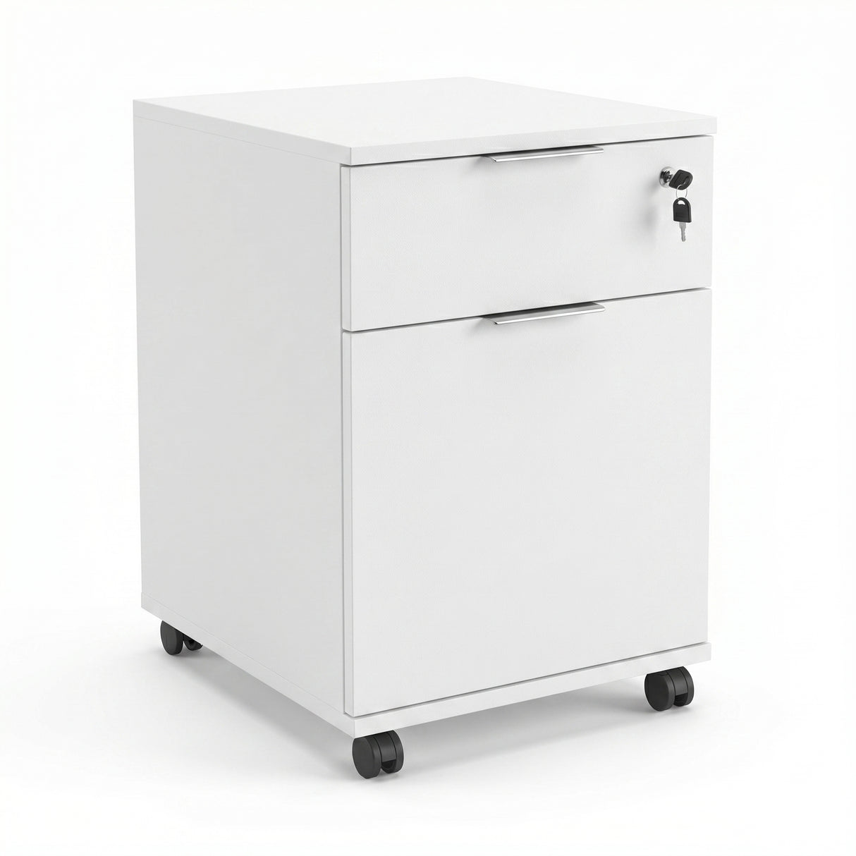 Corp Mobil Adore Rio Rollbox Office, usa, sertar cu cheie, 41x61x45 cm - Alb