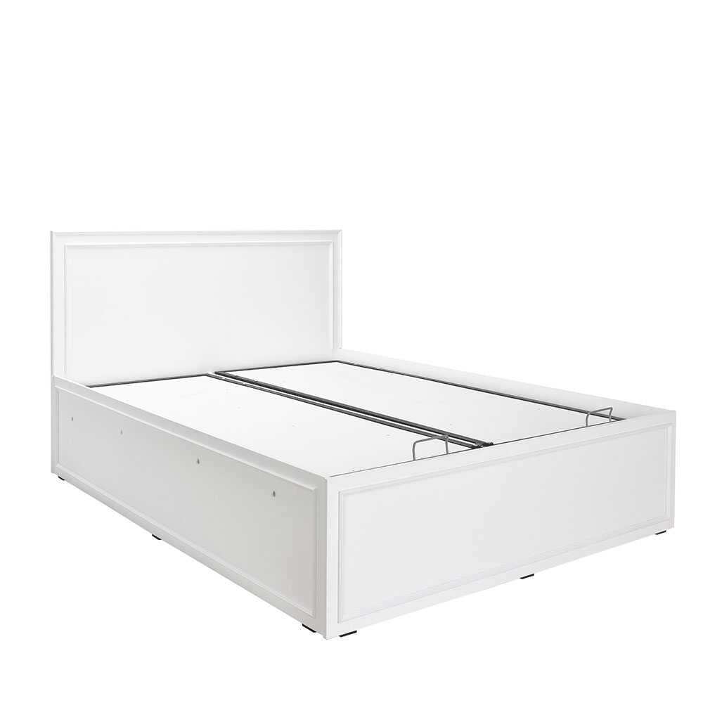 Pat dublu Adore Country cu loc de depozitare, 165 x 110 x 205 cm