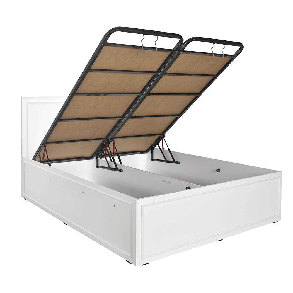 Pat dublu Adore Country cu loc de depozitare, 165 x 110 x 205 cm