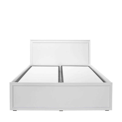 Pat dublu Adore Country cu loc de depozitare, Alb, 165x110x205 cm, perspectiva suplimentara