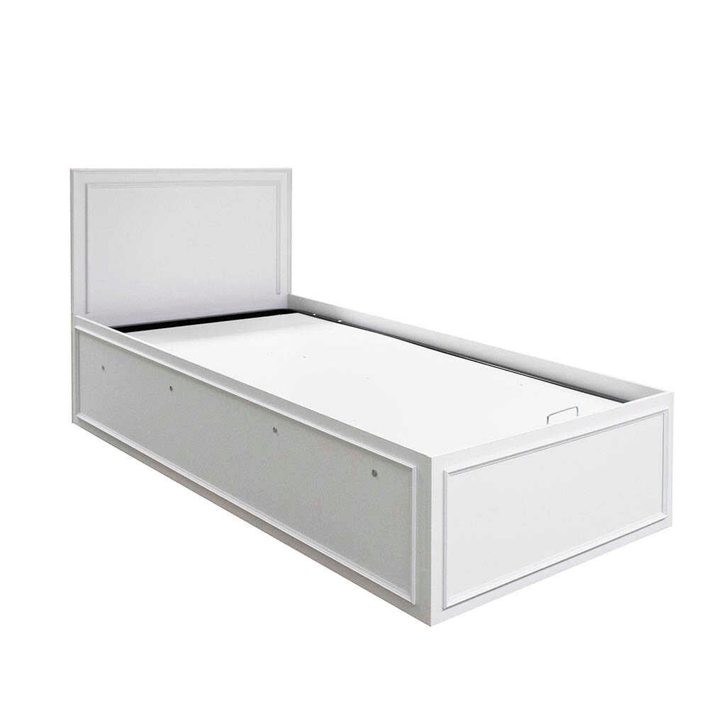 Pat de o persoana Adore Country cu loc de depozitare, 105 x 105 x 205 cm