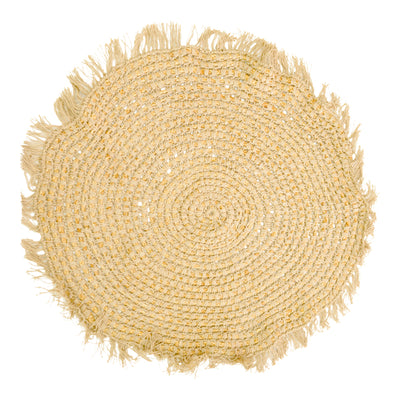 Covor din Juta Mibre, Natural, Dia. 120x1 cm
