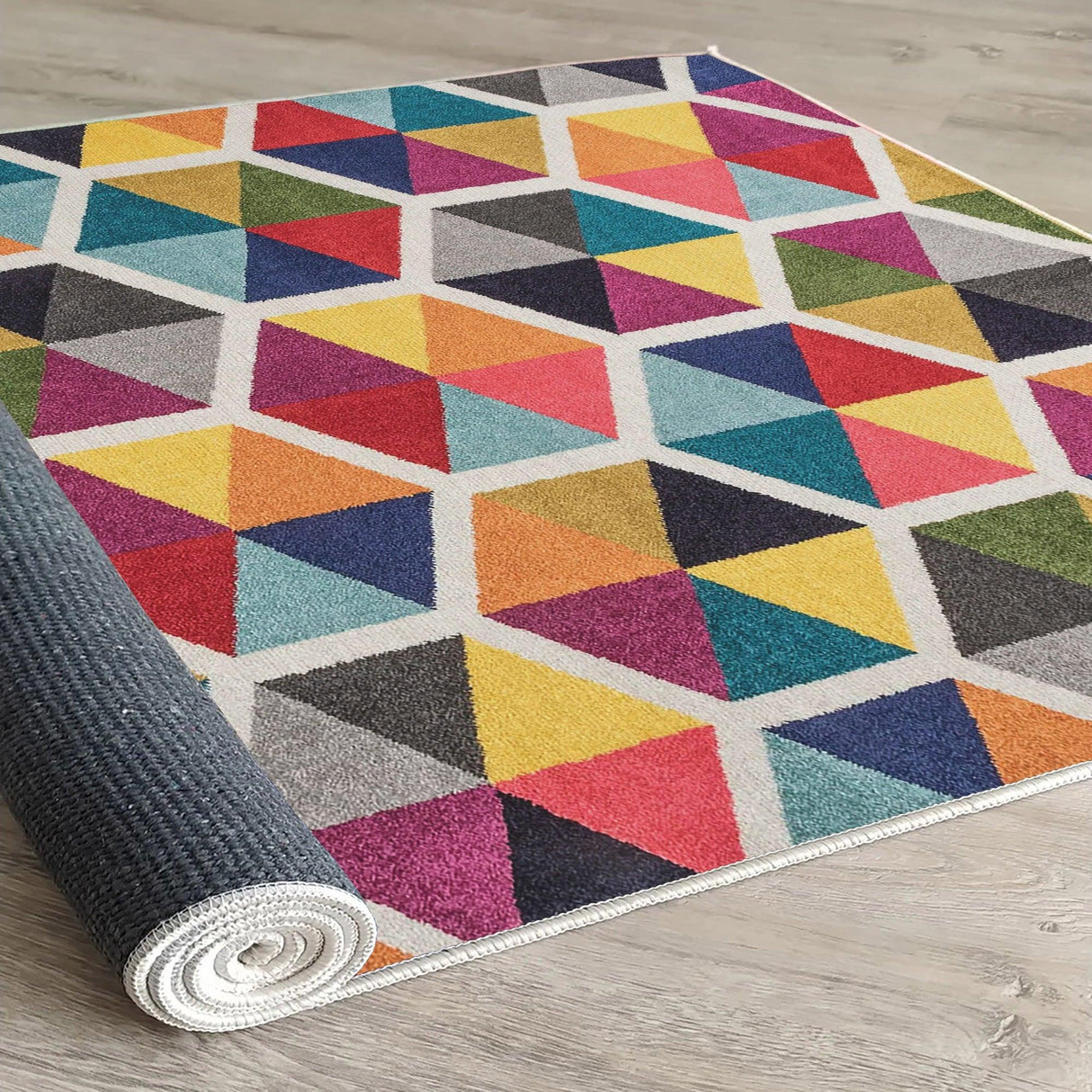 Covor Living - Hol Curcubeu, Lavabil, Antiderapant, 80x150 cm