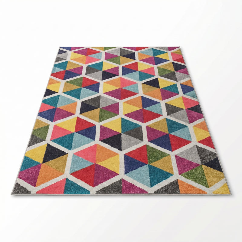 Covor Living - Hol Curcubeu, Lavabil, Antiderapant, 80x150 cm