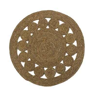 Covor Lopzerc funie Natural 100x100 cm