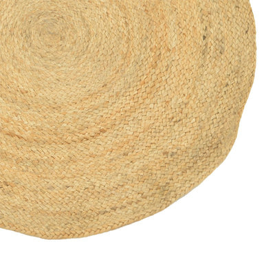 Covor Solon iuta, Natural, 120x120 cm, imagine suplimentara
