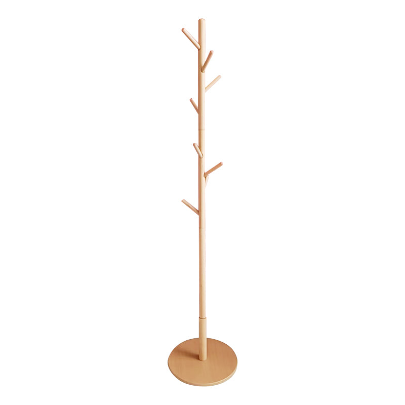 Cuier de paltoane tip pom Driko din lemn Natural 38x38x174 cm