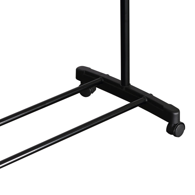 Cuier de podea Wizak din metal, Negru, 75x42x157 cm