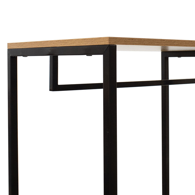 Cuier Intrare Ramon, Stejar - Negru, 91x41x167 cm