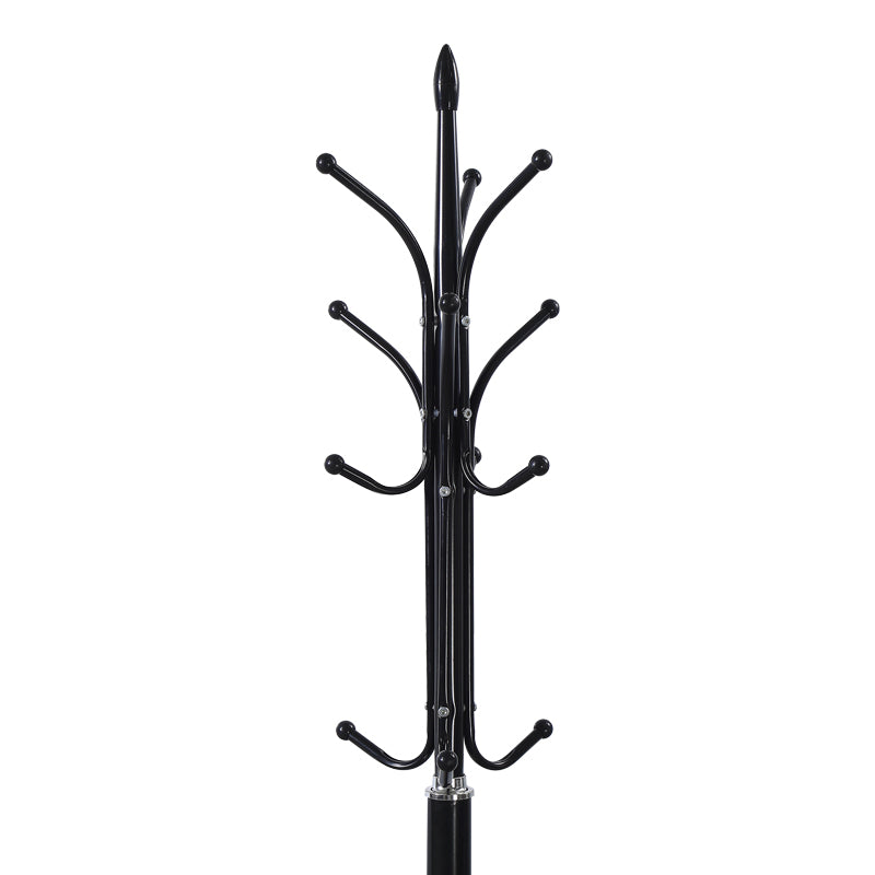 Cuier de haine Keleste, Metal, Alb, 37x175 cm - Negru