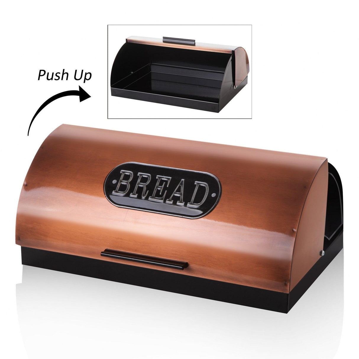 Cutie de pâine Breadbox BLS-Bakır-7043, Bronz, 20x28x43 cm