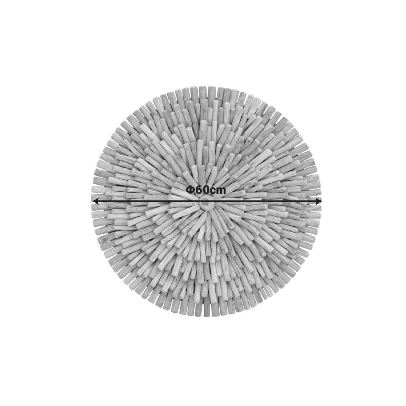 Decoratiune de perete Decofy, Natural, 60x60x5 cm, imagine suplimentara