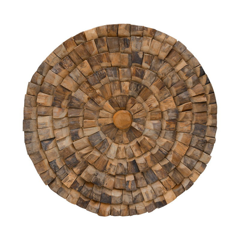 Decorațiune metal de perete Benez, Natural, 80x80x5 cm