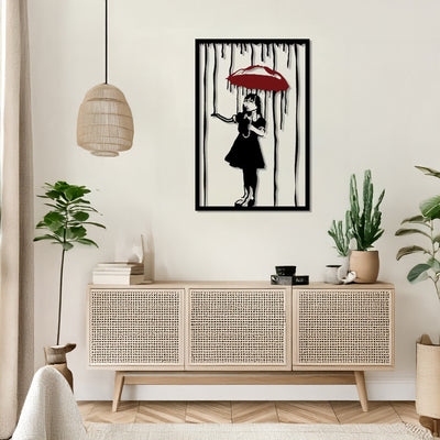 Decorațiune metal Wall deco Raino negru metal, 35x50 cm, imagine suplimentara