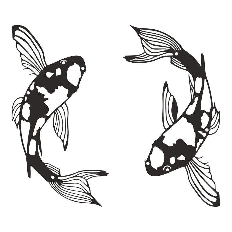 Decorațiune metal Wall deco Set of 2 pieces Konda negru metal, 17x32 cm