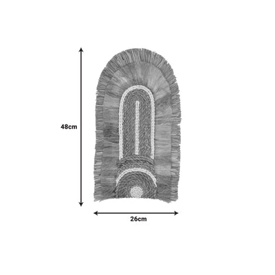 Decoratiune perete Earsy I, mat Natural, 48x26x8 cm, imagine suplimentara