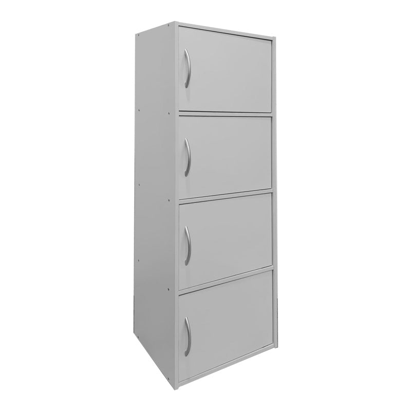 Dulap coloana Soline, Lemn, Alb - Stejar, 40x34x120 cm - Alb