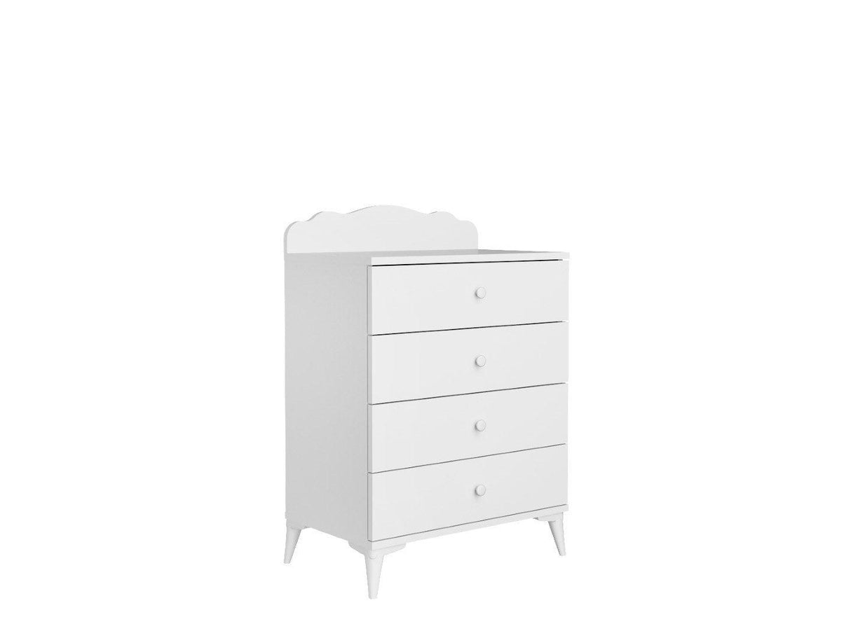 Dulap Copii Sansa - White, Alb, 40x84x65 cm