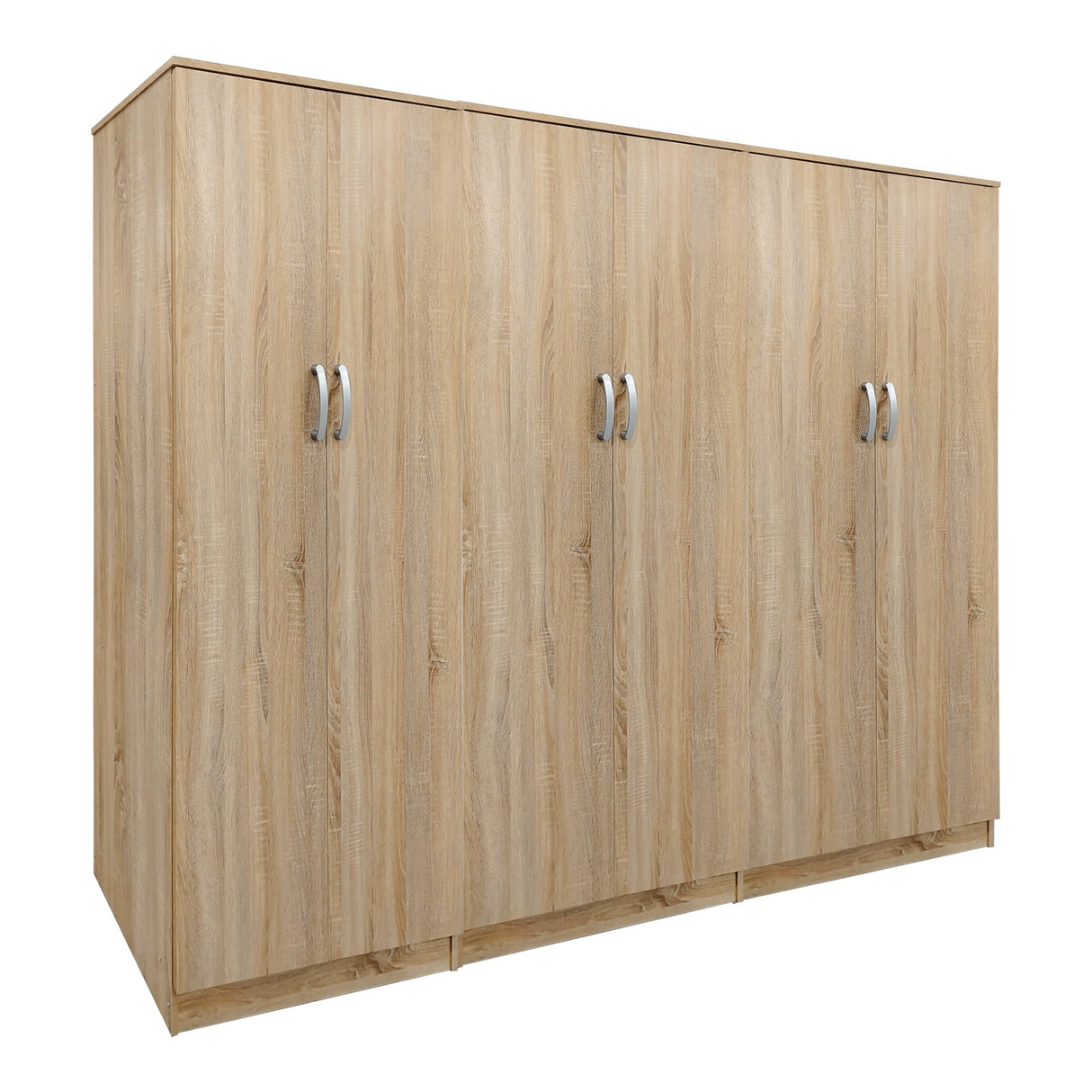 Dulap Athos II cu 6 usi, 240x42x180 cm - Stejar
