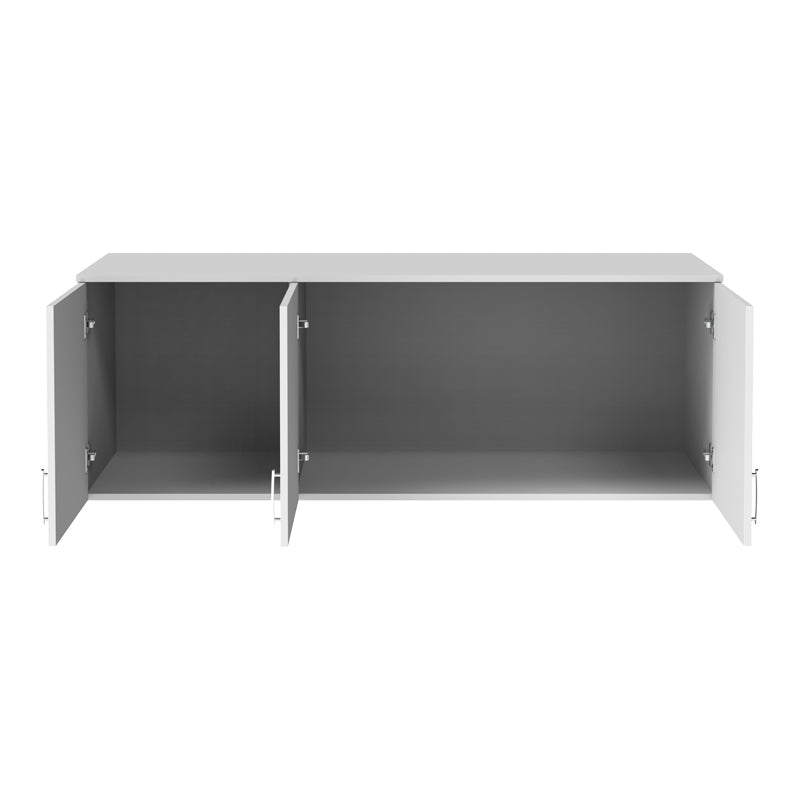 Dulap cu trei uși Royal, Loft, lemn, Alb, 150x58x53 cm - Alb