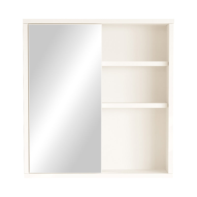 Dulap de baie Bagno cu oglinda, Alb, 60x14x64 cm, detaliu produs