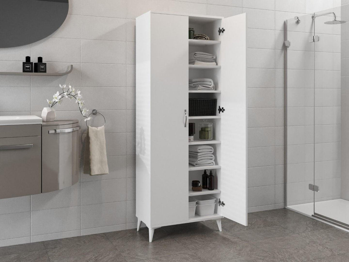 DULAP DE BAIE Marmara, Alb, 37x190x70 cm