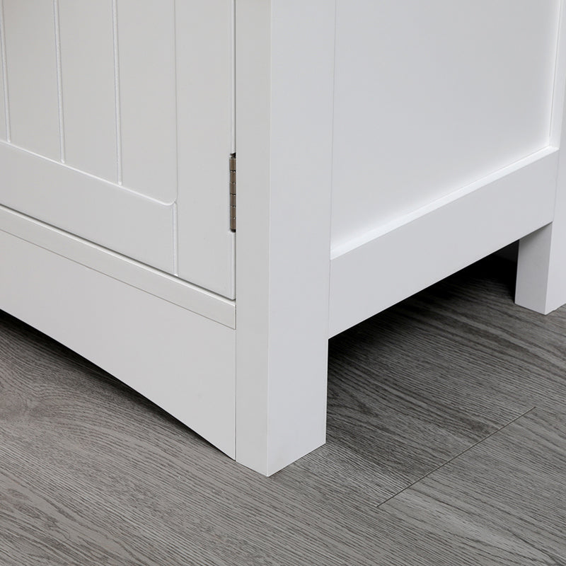 Dulap de baie Sejo, MDF, Alb, 60x33x154 cm, imagine produs 8