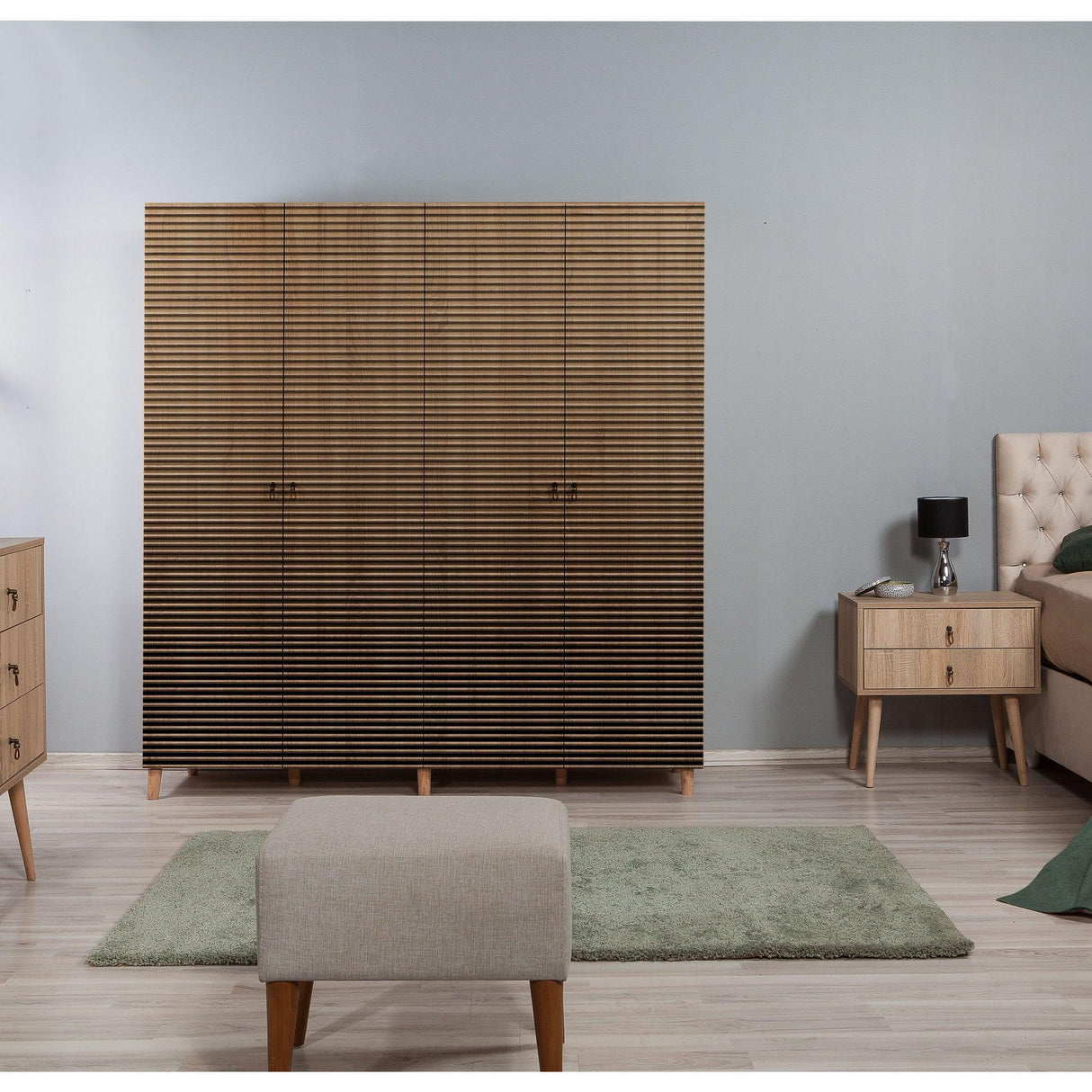 Dulap de Haine Imaj, Stejar Sonoma, 180x192x52 cm