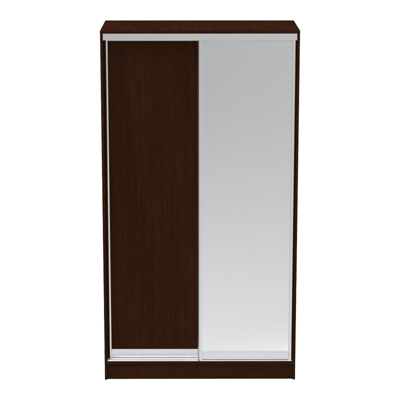 Dulap Korredor cu usi glisante si oglinda, 120x60x220 cm - Nuc