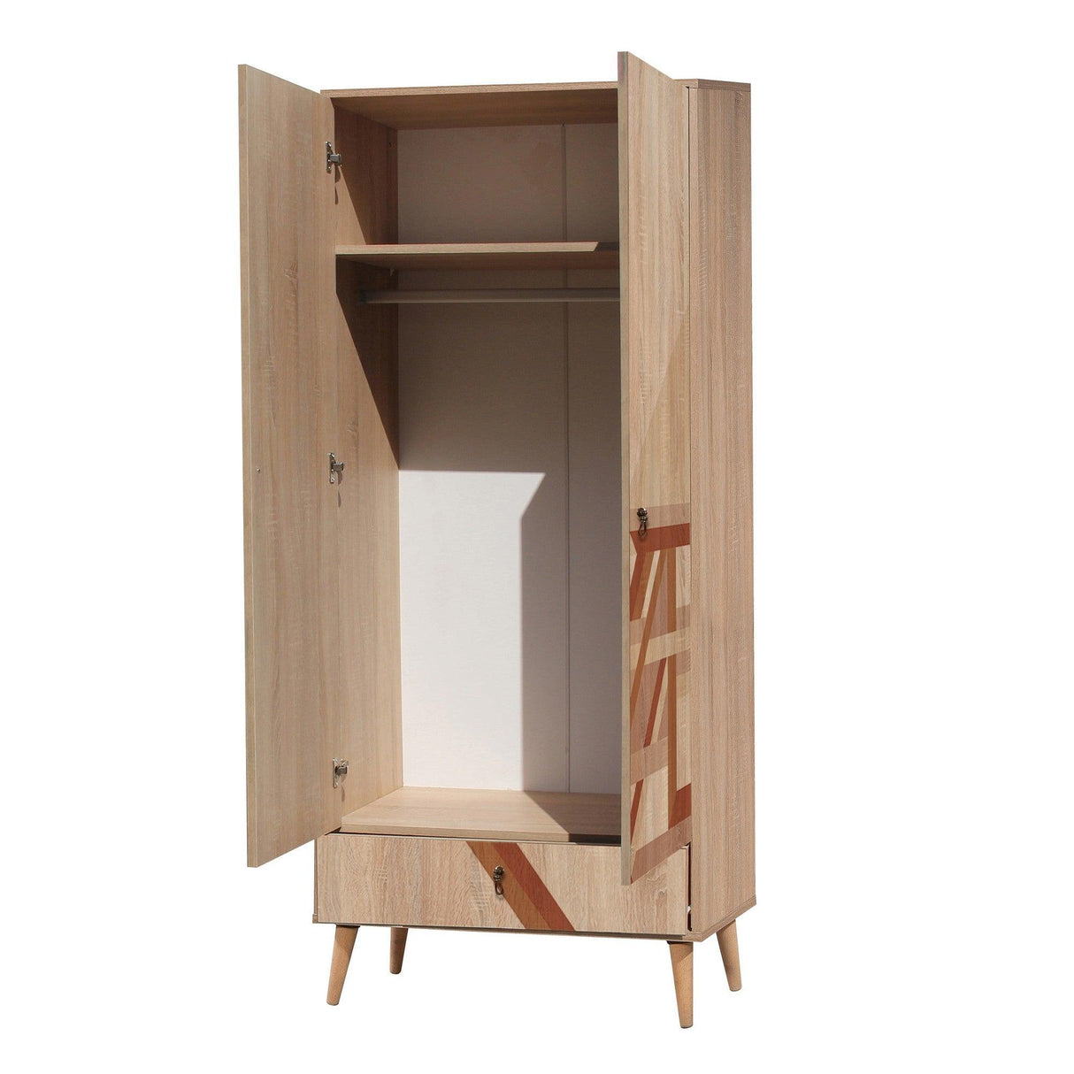 Dulap Haine City Gardrop Cat 5, Multicolor, 190x45x100 cm