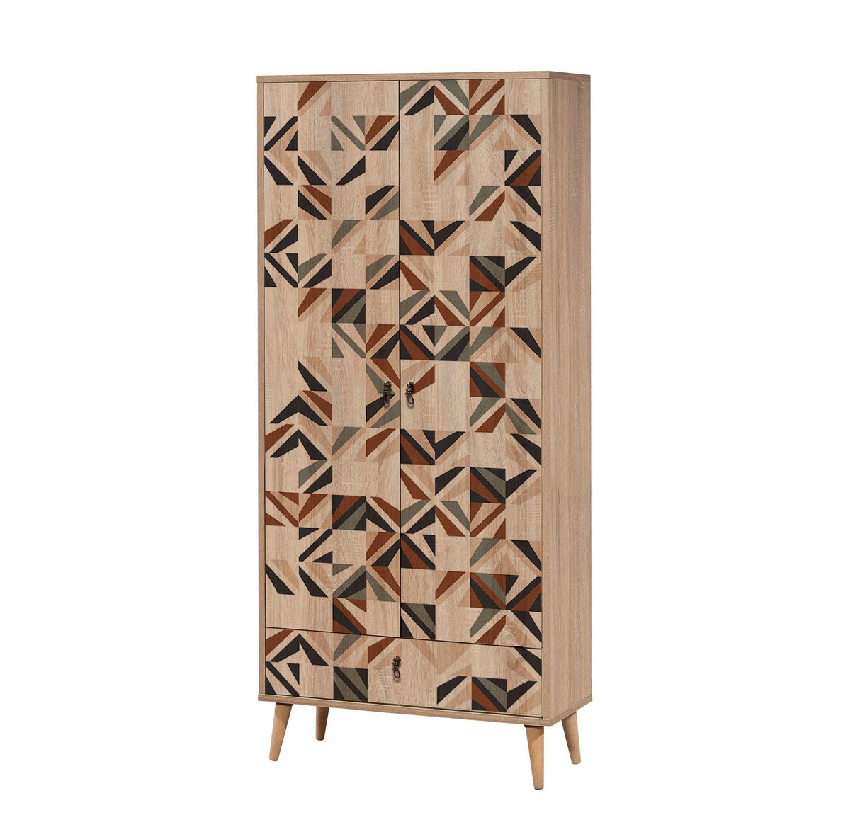 Dulap Haine City Gardrop Cat 7, Multicolor, 190x45x100 cm