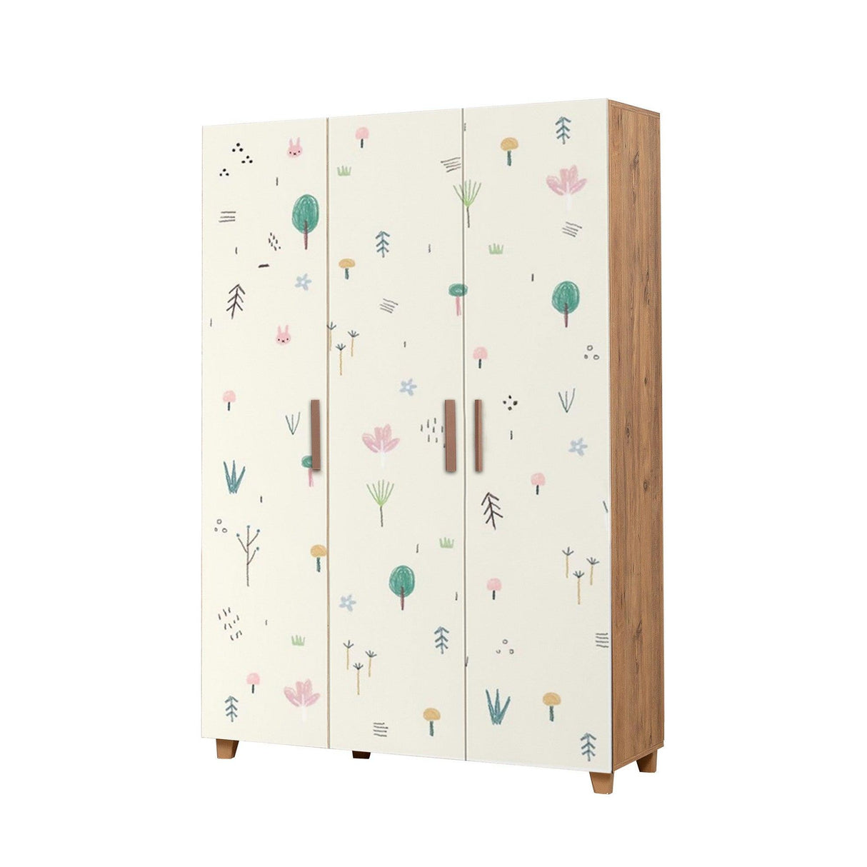 Dulap Haine Hedera 2, Stejar, 189x48x120 cm