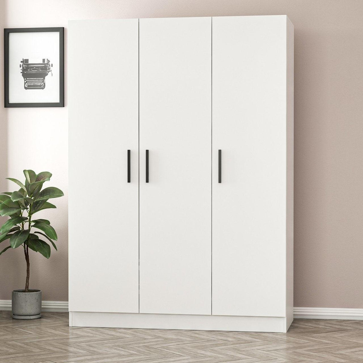 Dulap Haine Kale - 2250, Alb, 135x210x52 cm