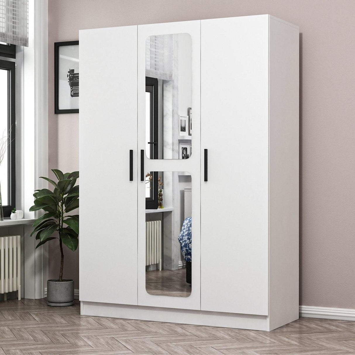 Dulap Haine Kale - 2252, Alb, 135x210x52 cm