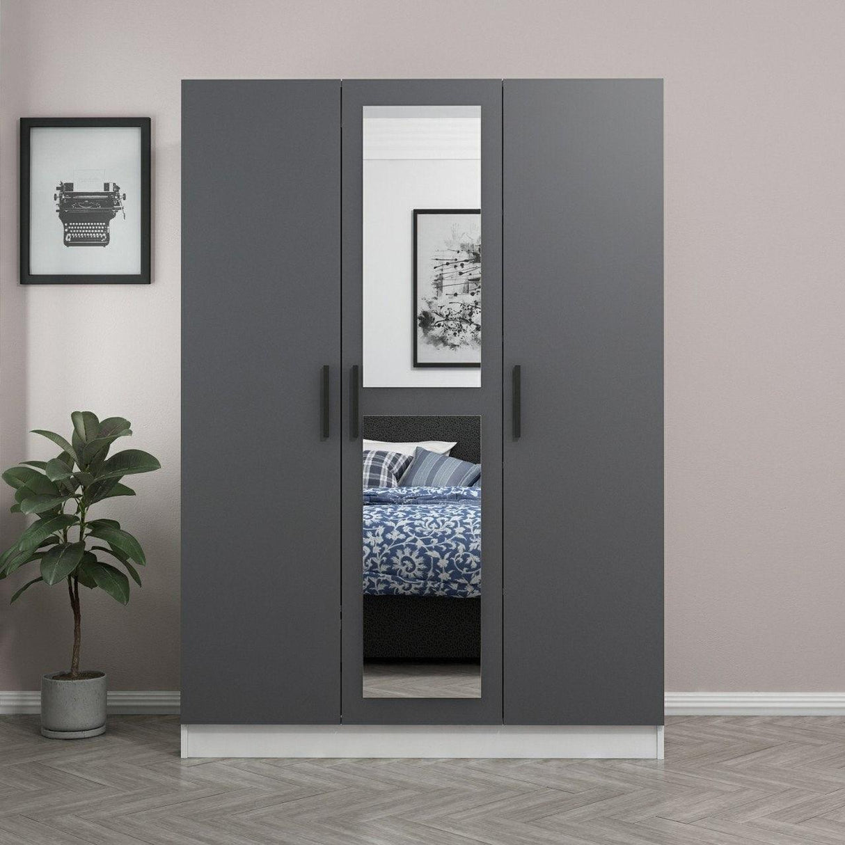 Dulap Haine Kale - 2264, Gri, 135x210x52 cm