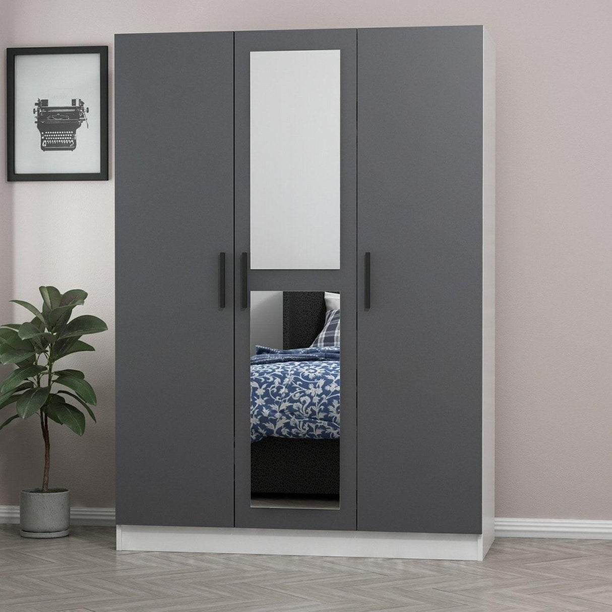 Dulap Haine Kale - 2264, Gri, 135x210x52 cm