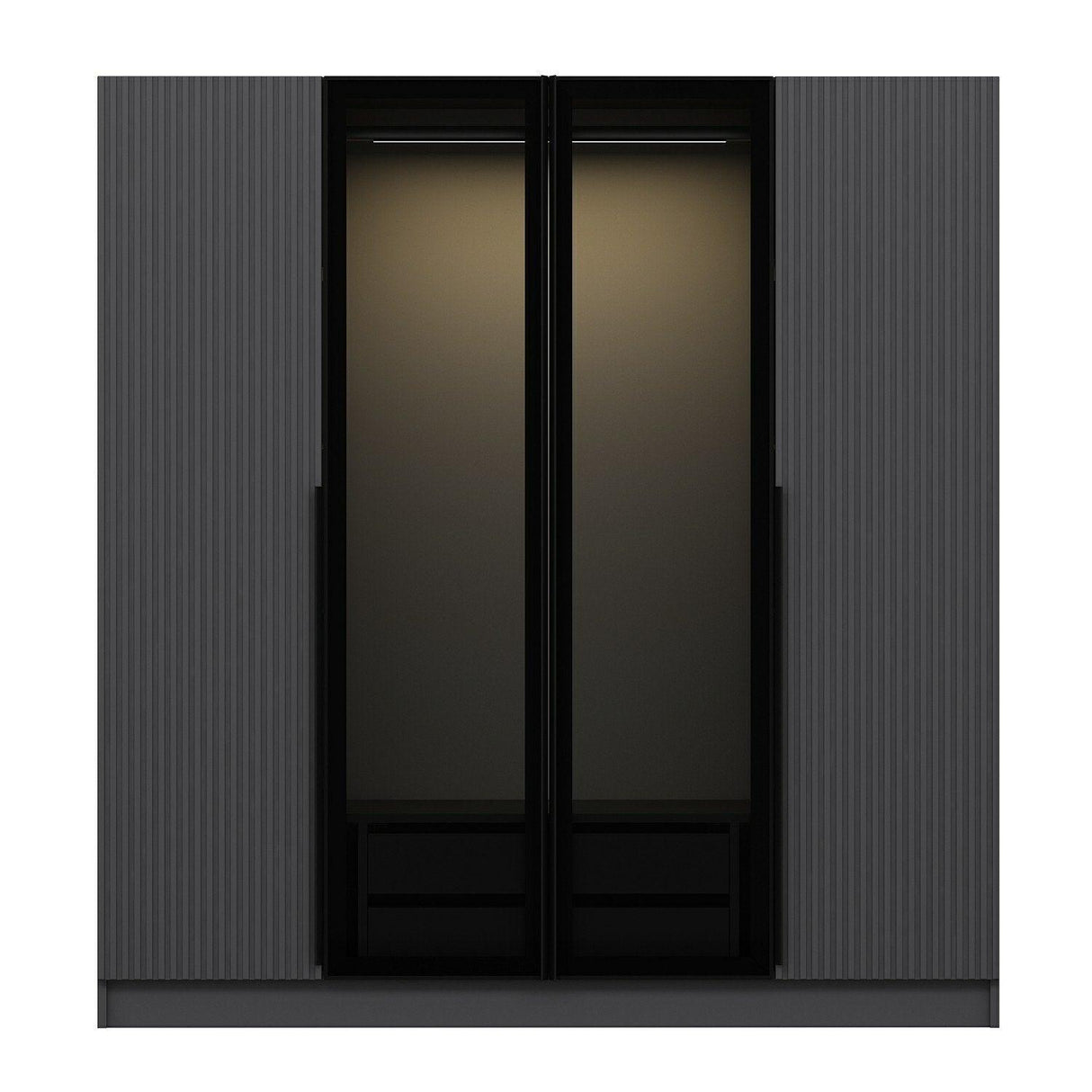 Dulap Haine Kale Plus - 7802, Gri, 180x210x52 cm