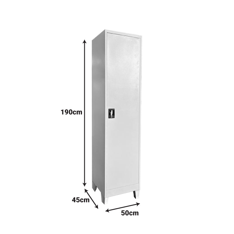 Dulap multifunctional Koya, Metal, 45x50x190 cm - Gri