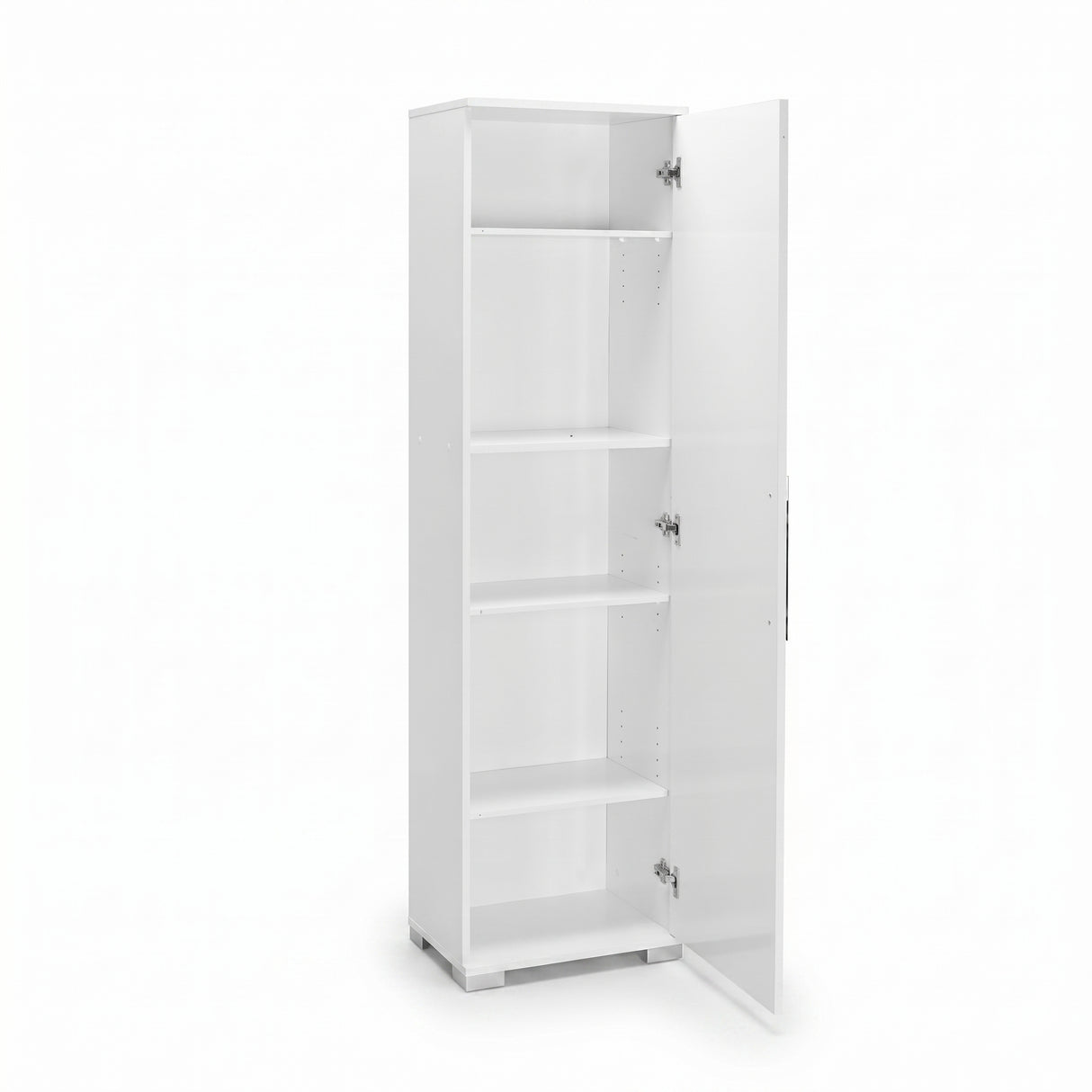 Dulap Multifunctional Adore Diamond, Usa reversibila, 5 rafturi, Alb, 45 x 169 x 32 cm