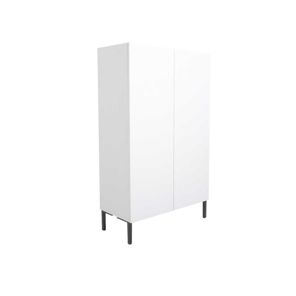Dulap Multifunctional Adore Pool cu 2 usi si 6 rafturi, Alb, 72x119x34 cm