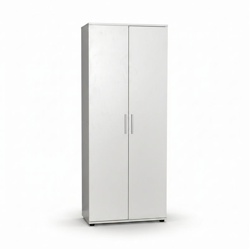 Dulap Multifunctional Adore Porto, 2 usi, 8 rafturi, Alb, 76x187x36 cm, detaliu produs