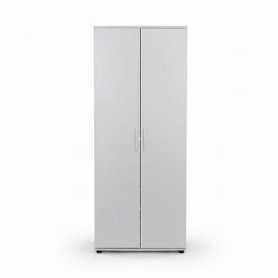 Dulap Multifunctional Adore Porto, 2 usi, 8 rafturi, Alb, 76x187x36 cm, foto produs 6