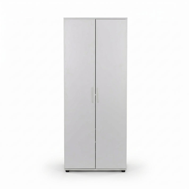Dulap Multifunctional Adore Porto, 2 usi, 8 rafturi, Alb, 76x187x36 cm, foto produs 6