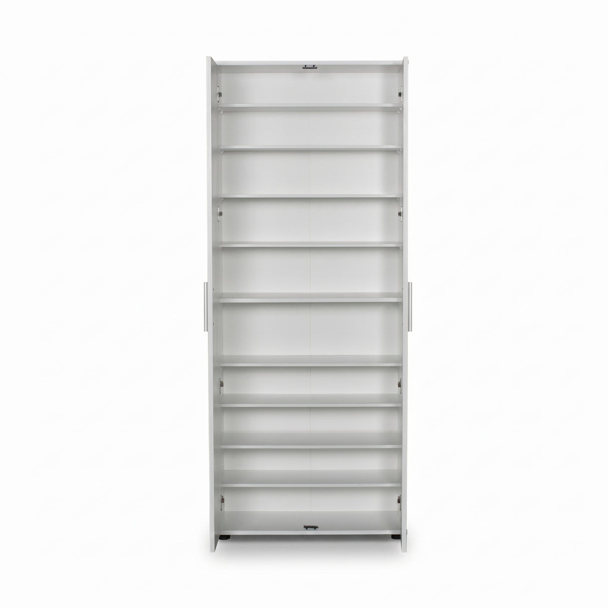Dulap Multifunctional Adore Porto, 2 usi, 8 rafturi, Alb, 76x187x36 cm