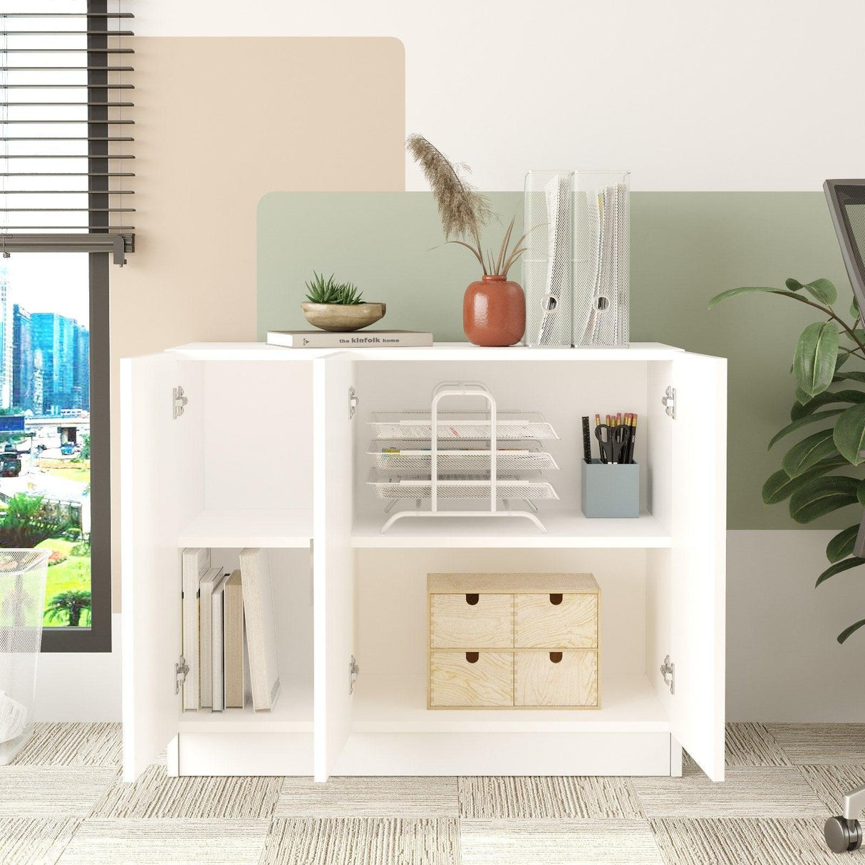 Dulap Multifunctional AR3 - CA, Alb, 89x74x39 cm