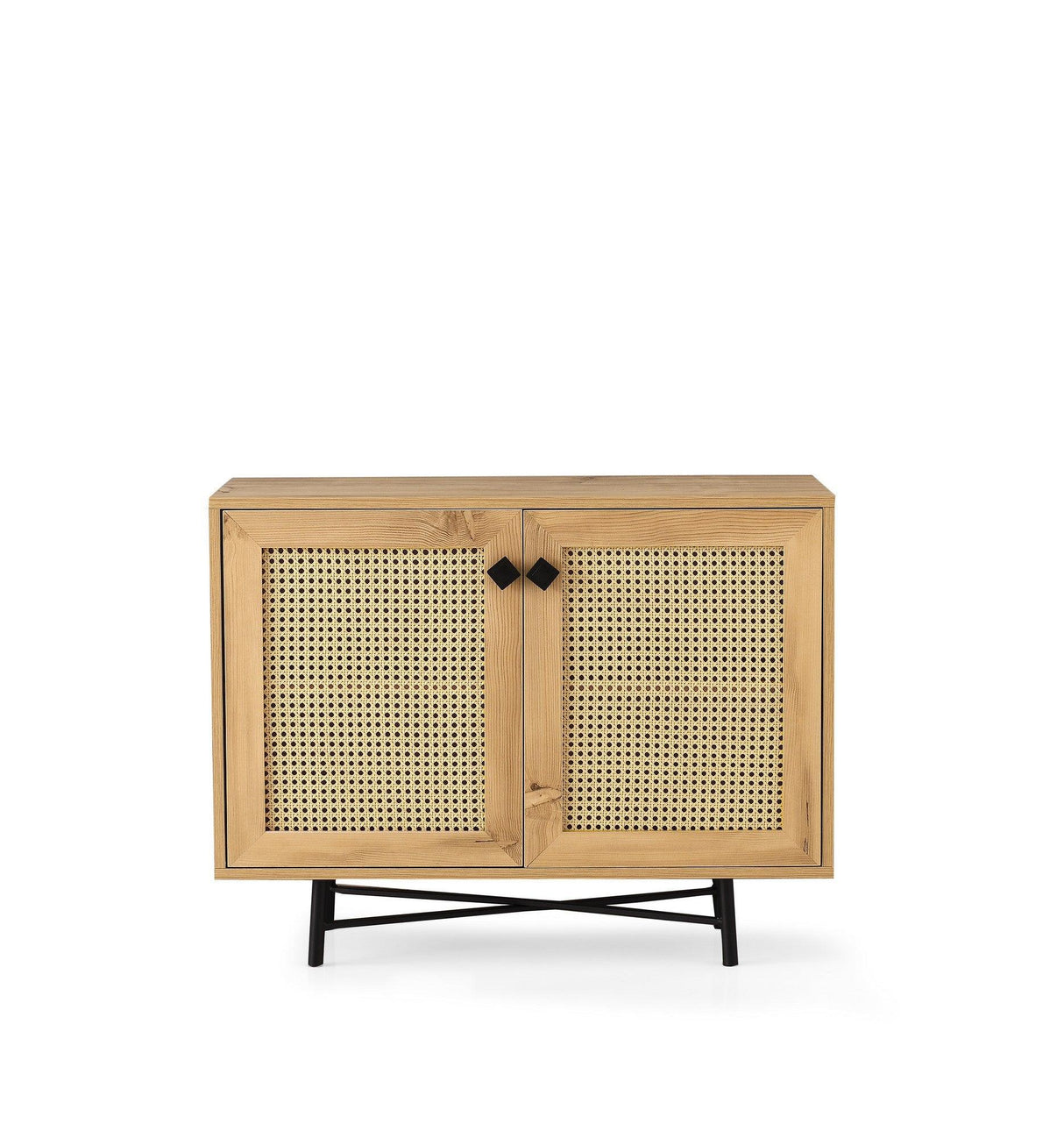 Dulap Multifunctional cu 2 usi Tarsus, Stejar, 100 x 77 x 40 cm